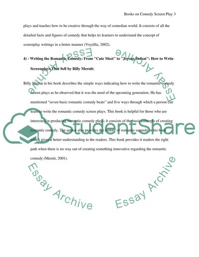 4 books on writing comedy screen plays