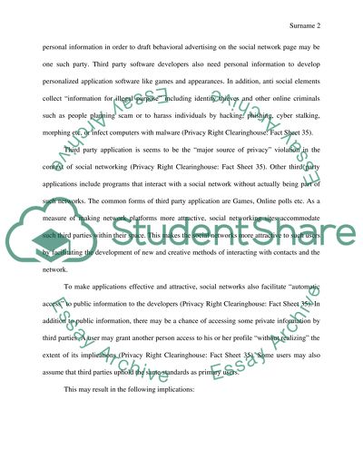 Privacy Violation on Social Media Network and Internet