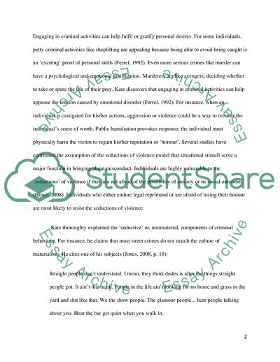 Why Might Violence Crime Be Enjoyable to Commit or Vicariously Witness