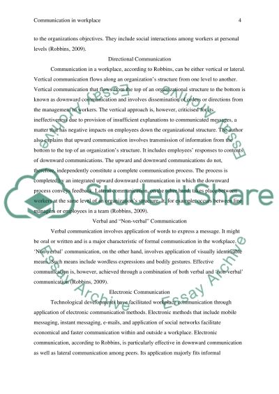 Essay on fundamentals of effective communication in the workplace