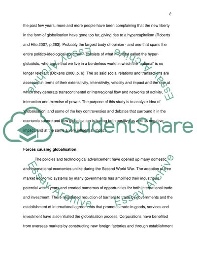 The Transformation of Local Phenomena Into a Global One