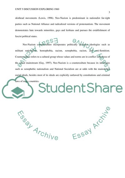 Unit 5 discussion Exploring 1960