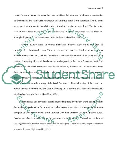 The Inundation of North American Coasts