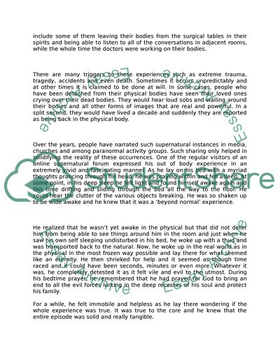 Critical analysis of an alleged paranormal event or idea and provide a rational/logical