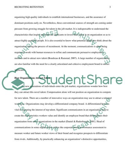 Recruiting Retention