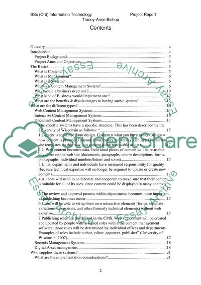 Content Management Systems