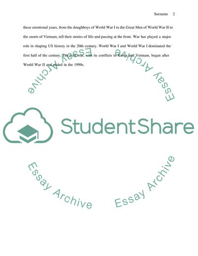 Americans Go To War responses