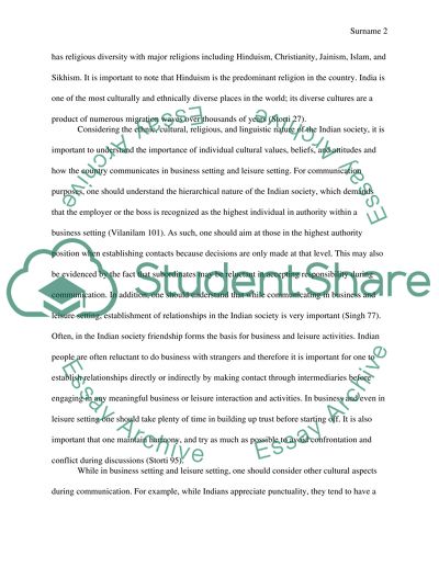 Business and Leisure Communication in India