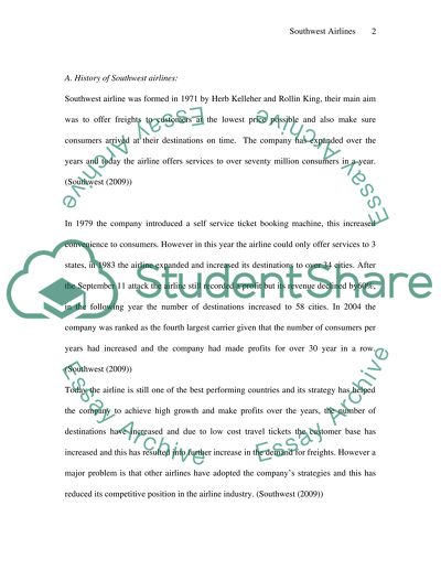 Business of Southwest Airlines