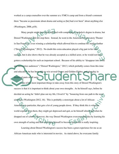 Denzel Washingtons Success