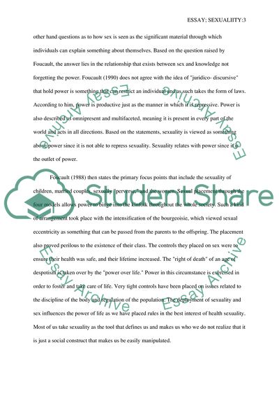 The Thinking of Human Beings on Matters Pertaining to Sexuality