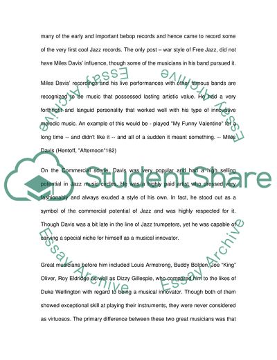 Miles Davis - the Star of Jazz