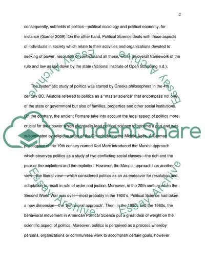 Behaviouralism as Valuable Approach to the Study of Politics