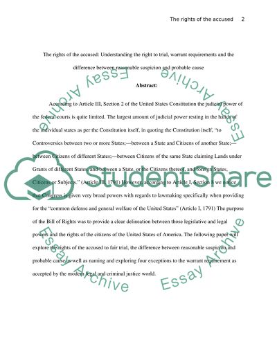 Difference between Reasonable Suspicion and Probable Cause