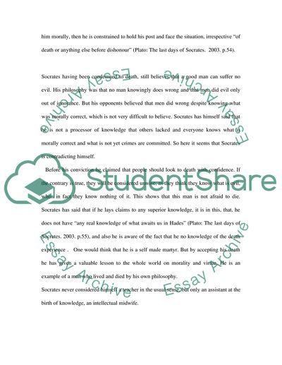 The Apology by Plato and Socrates Profession of Ignorance