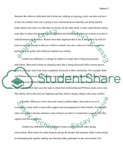 Sex, Lies and Conversation Paper