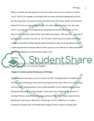 Privilege: The Making of an Adolescent Elite at St. Pauls School