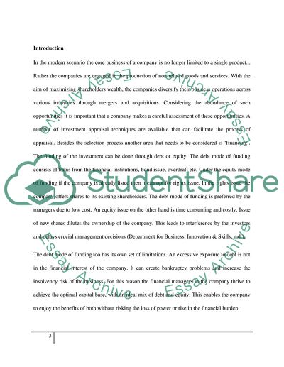 Financial Management: the Debt Mode of Funding