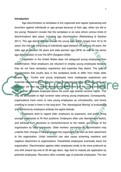 Age Discrimination, Social Closure and Employment