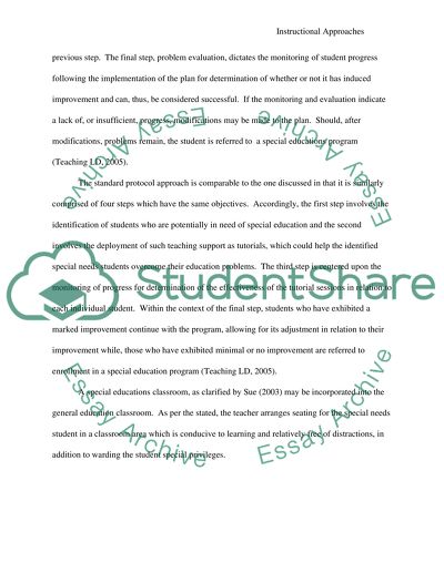 Facilitating the Educational Approaches to Students with Special Needs