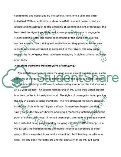 Mara Salvatrucha Gang - MS 13