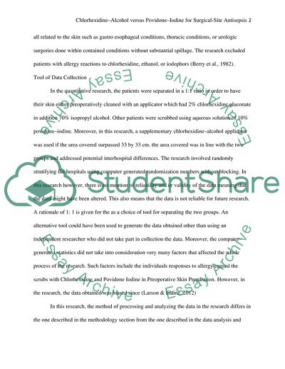 Chlorhexidine-Alcohol versus Povidone-Iodine for Surgical-Site Antisepsis
