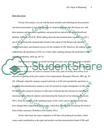 O2s Style of Marketing