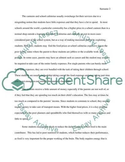 Is Food Too Expensive for Students