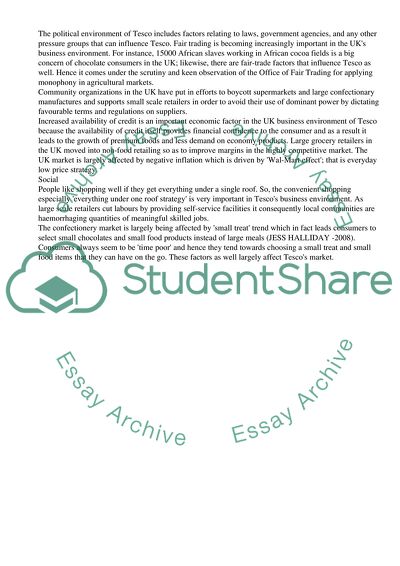 Strategic Management of Tesco Plc