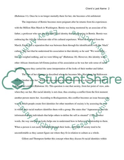 Emma: Portrait of Racial Confusion through Biracial Experience