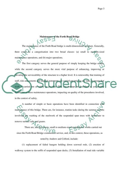 FORTH ROAD BRIDGE MAINTENANCE