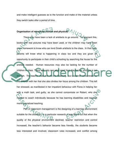 A Classroom-Based Scenario