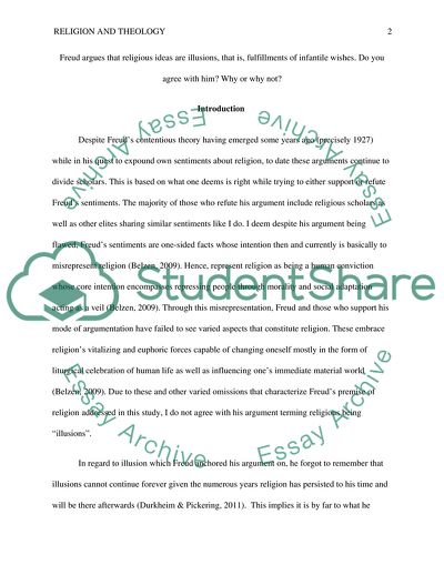 Freuds View on Religious Ideas as Illusions, and Fulfillments of Infantile Wishes