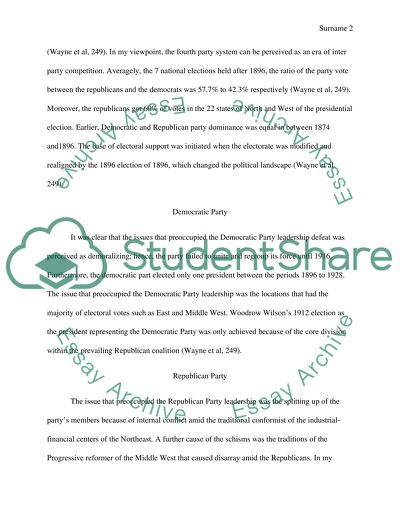 Fourth Party System (1896-1928)