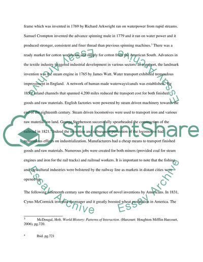 Role of Inventors and Governments in Industrialization