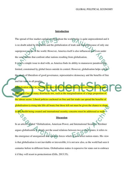 Global Political Economy:a critical review of its theoretical approaches