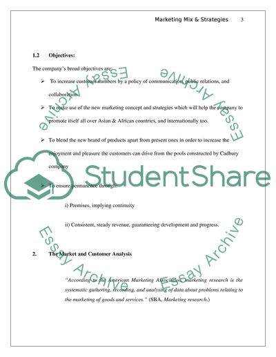 The Strategy of Cadbury Company
