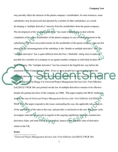 Universal Project Management Services Company Case