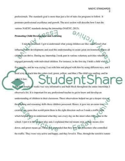 Achieving the NAEYC Standards