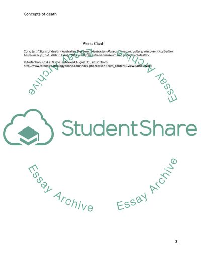 Exploring the Notion of Death