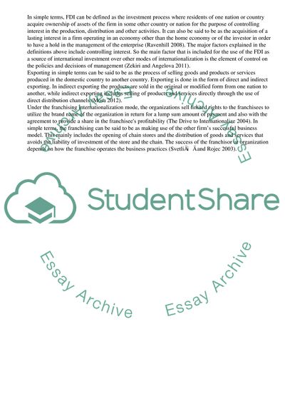 Factors and Issues That Are Faced for Making the Choice of the Mode of International Market Entry