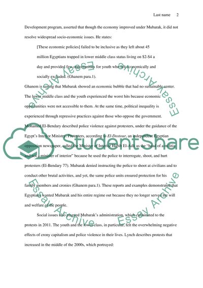 Egypt: Before and After the Revolution