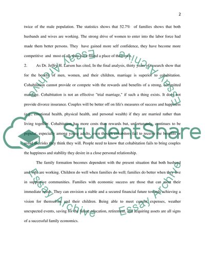 The Issue of Women in the Workplace outside the Home