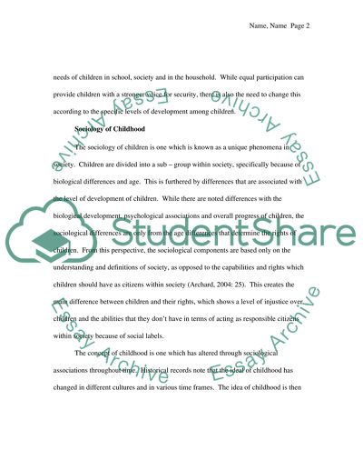 The Question of Childrens Rights