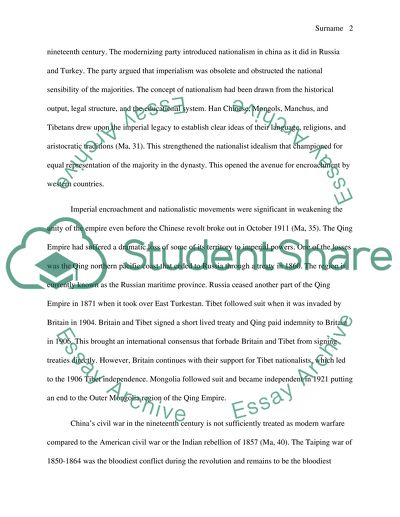 The Fall of the Qing Dynasty