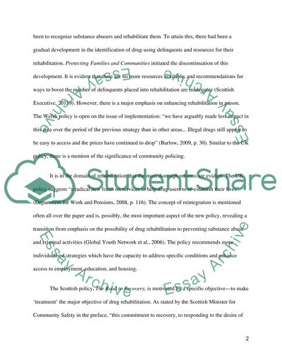 Substance Abuse Prevention in Scotland and the UK