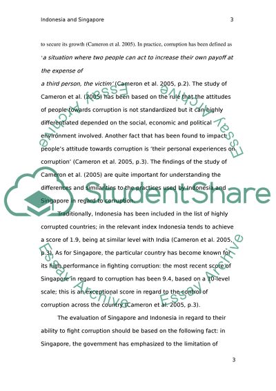 Comparing Politics and Economy of Indonesian and Singaporean