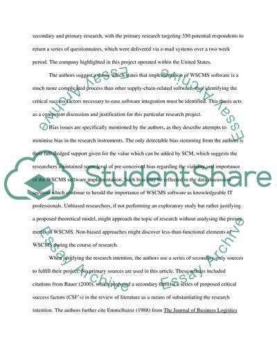 The Integration of Information Technologies in Contemporary Business Supply Chains