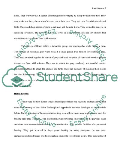 Hunting Methods of Early Man: Homo Habilis, Homo Erectus and Neanderthal Man