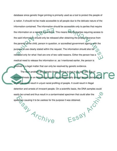 Genetic Fingerprinting